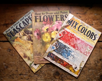 Vintage Instructional Painting Books by Walter Foster