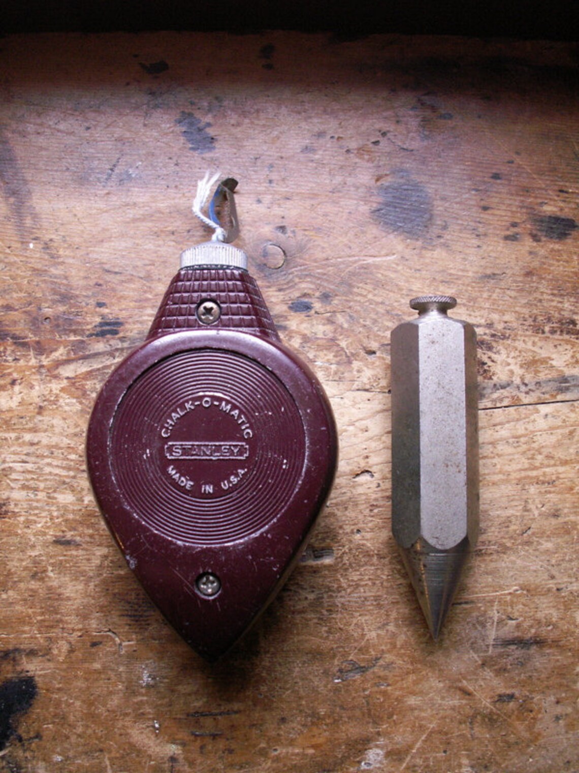 Vintage Carpenters Plumb Line Marker with Chalk Stanley Etsy