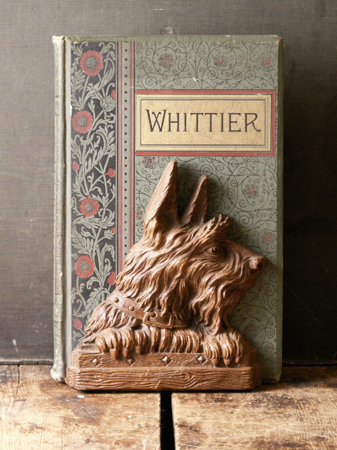 Vintage Syroco Scottie Dog Bookends - Perfect Lover Gift