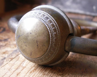 Vintage French Door Knocker - Detailed European Brass Door Hardware