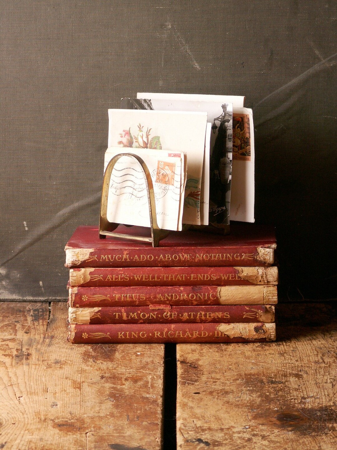 Vintage Brass Toast Rack Letter Holder Desk Organizer Etsy