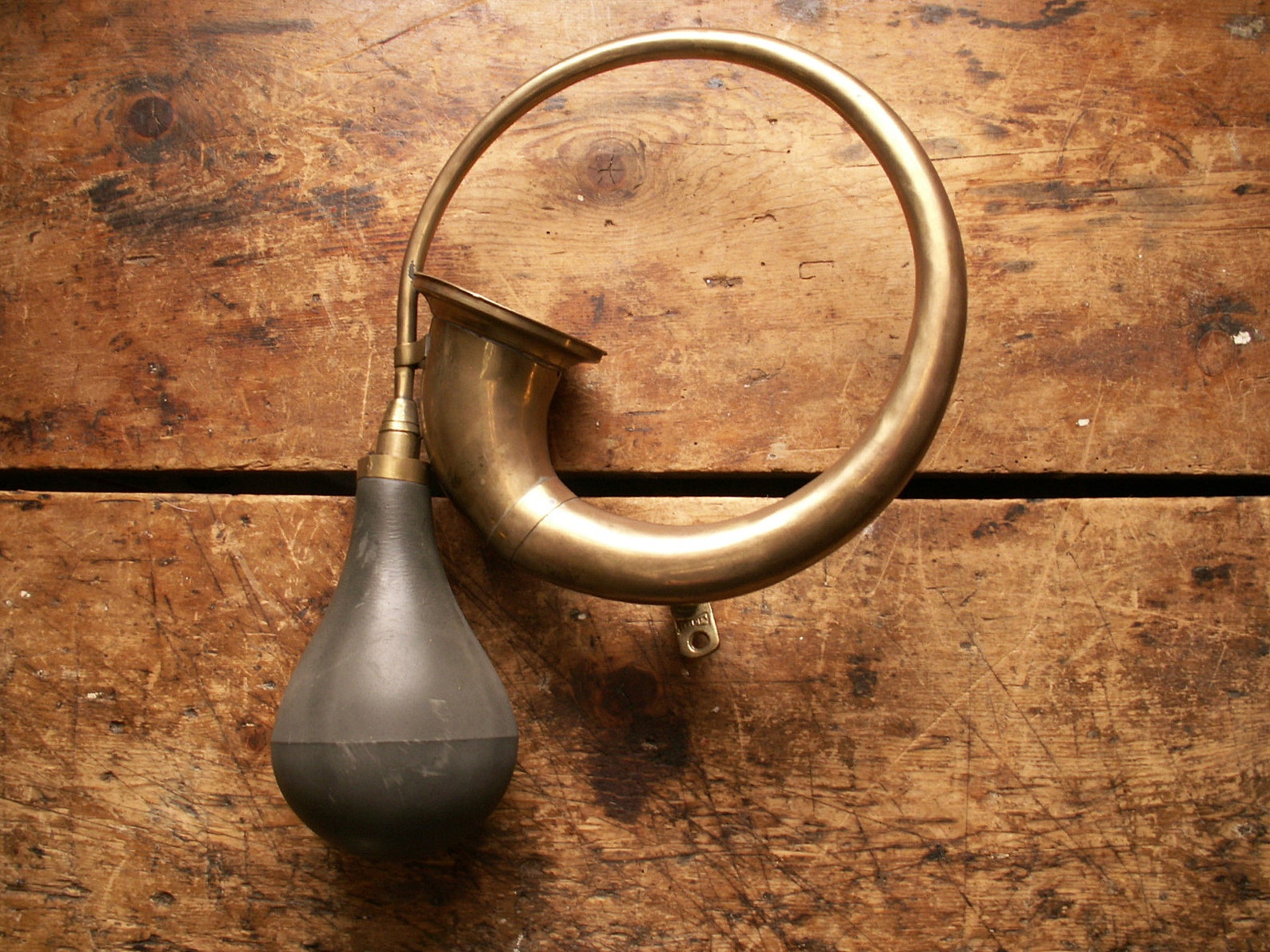 Vintage Brass Bike Horn or Car Horn With Rubber Bulb Great Etsy
