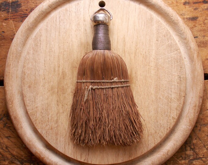 Vintage Small Whisk Broom Hand Brush With Wire Wrapped Handle Etsy