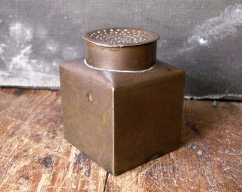 Vintage Copper Ink Blotter Powder Shaker