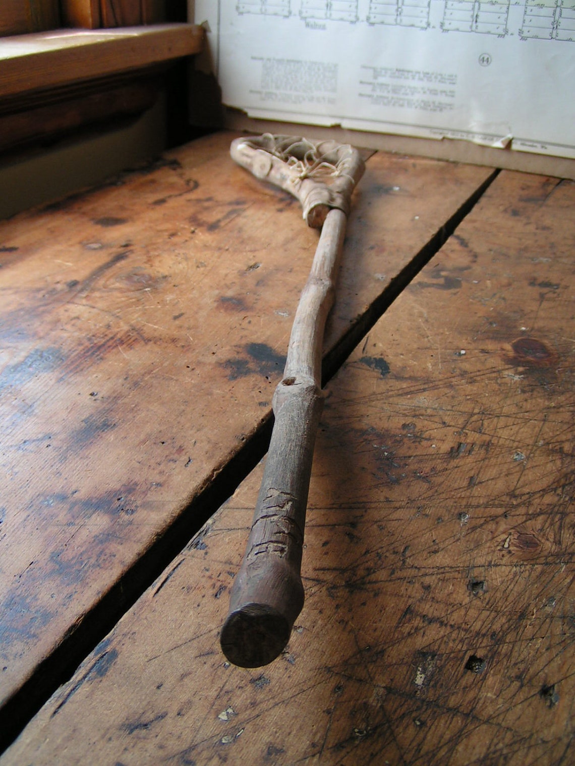 Vintage Handmade Indian Lacrosse Stick Etsy