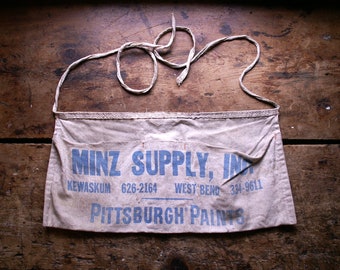 Vintage Lumber Company Work Apron - Minz Supply, Kewaskum and West Bend, Wisconsin