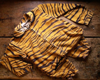 Vintage Carol Evans Penneys Kids Tiger Halloween Costume - Size 6 - Great Halloween Decor