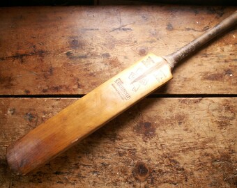 Vintage English Cricket Bat from Stuart Surridge & Co. Ltd - Great Sports Decor!