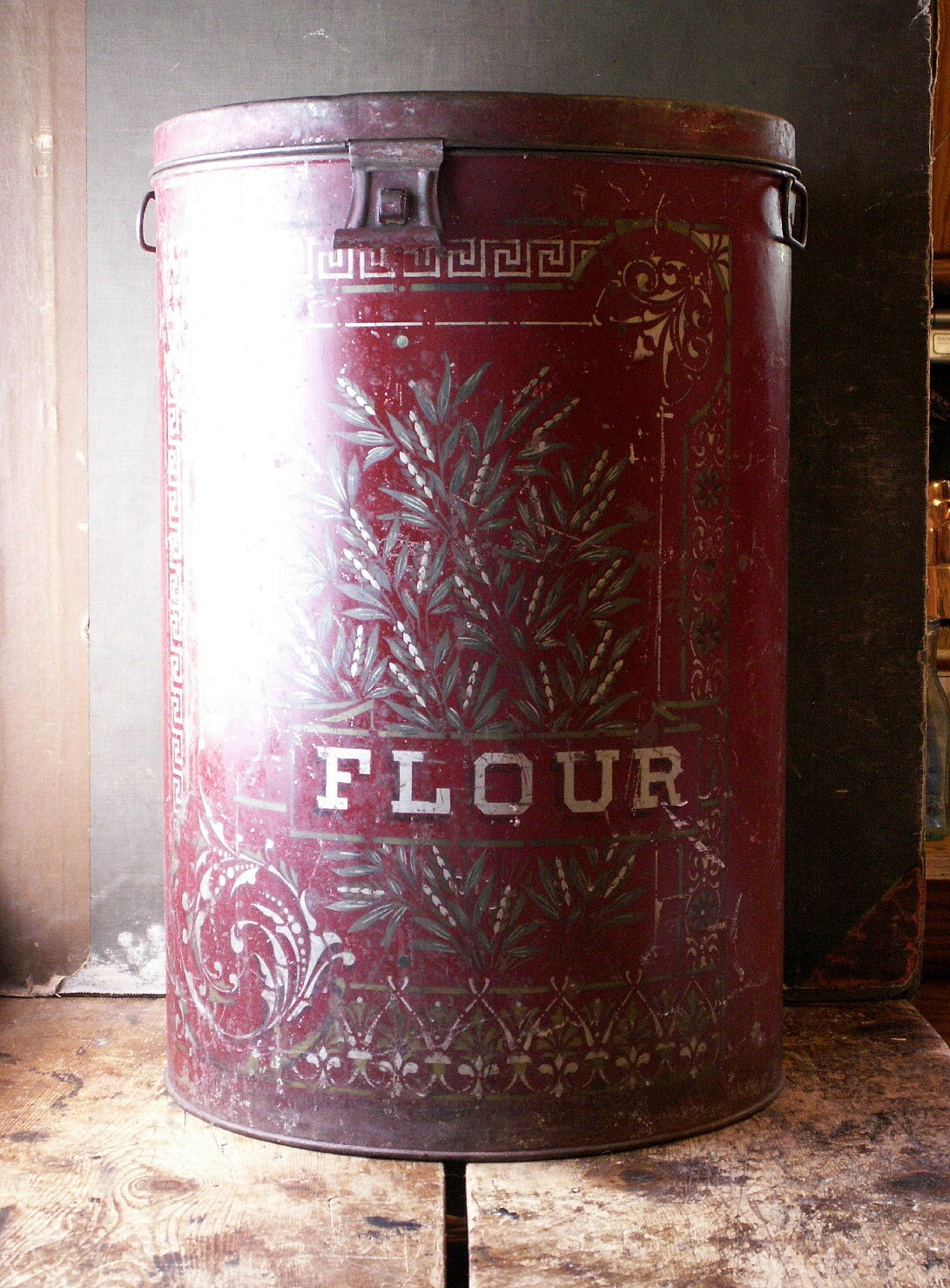 Primitive Flour Bin Mercantile Flour Bin General Store Farmhouse Kitchen  Decor Country Cottage Modern Farmhouse Decor Bakery Photography Pro 