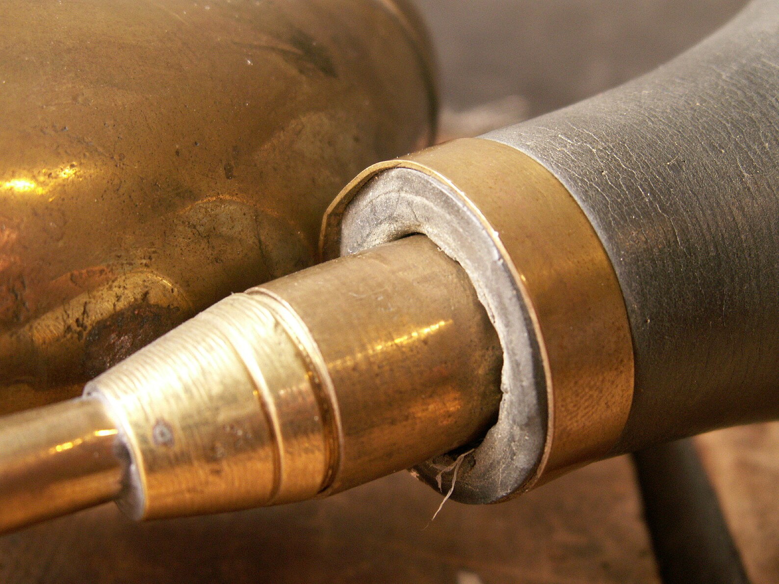 Vintage Brass Bike Horn or Car Horn With Rubber Bulb Great Etsy