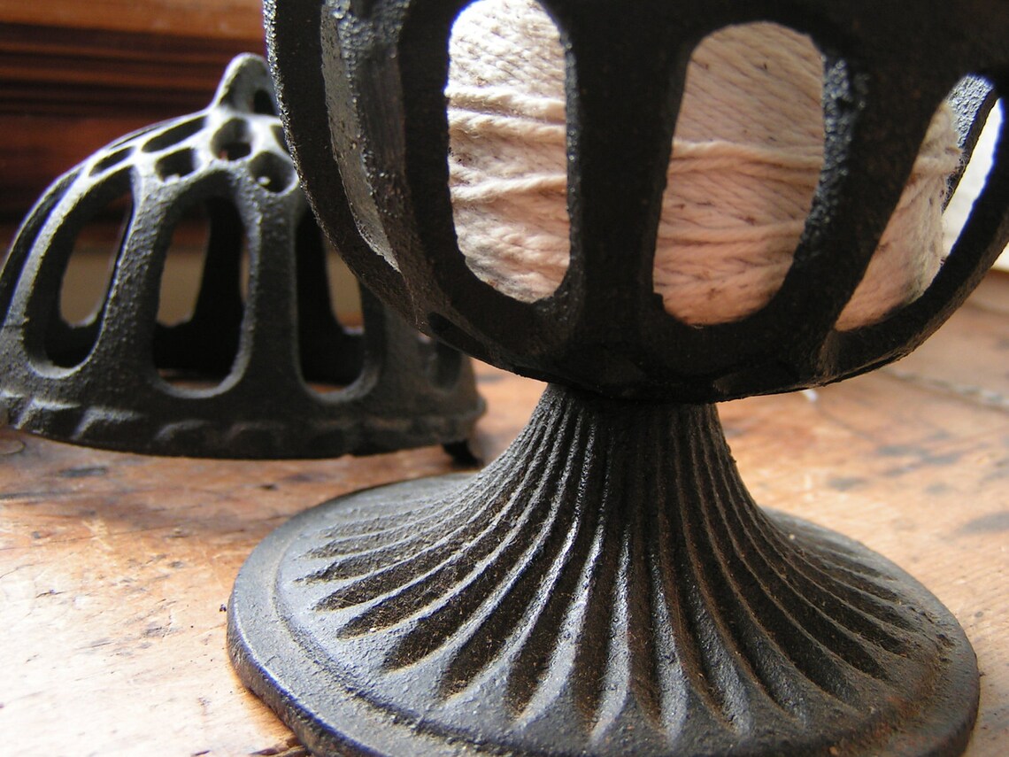 Vintage Cast Iron String Holder Etsy