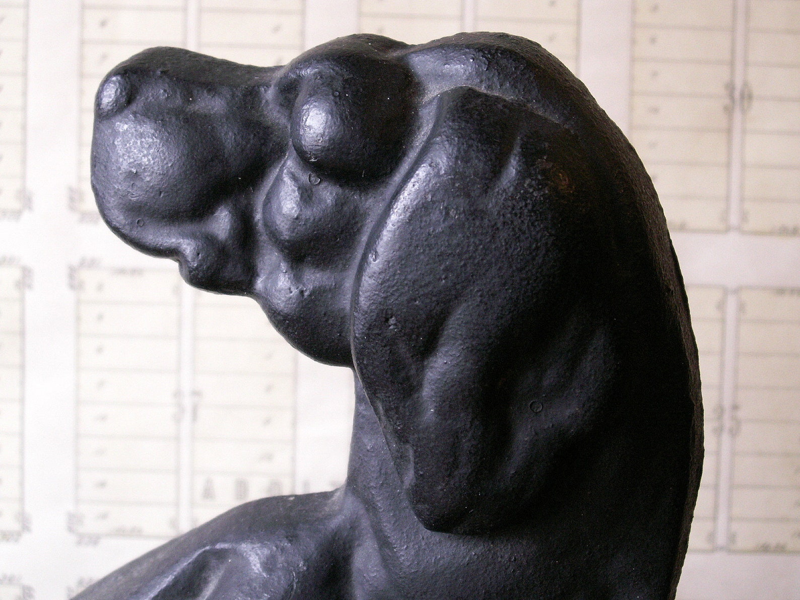 Vintage Cast Iron Hound Dog Doorstop Hunting Dog Door Stop Etsy