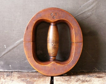 Vintage Wooden Hat Stretcher - Size 6 3/4 - Hat Making Millinery Tool