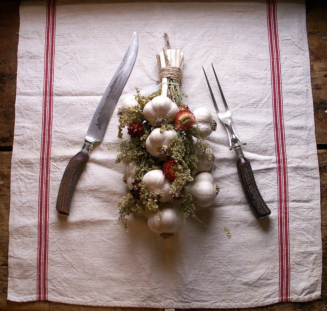 Vintage Antler Handle Meat Carving Set Fabulous Holiday Etsy