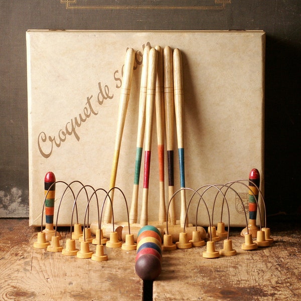 Croquet Game Etsy