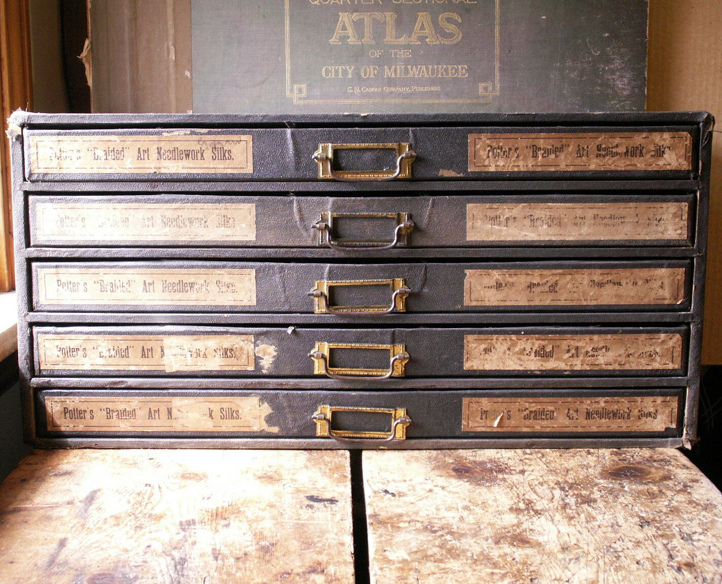 Vintage dmc thread chest - Etsy 日本