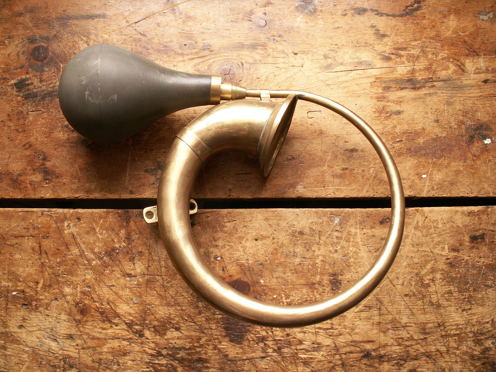 Vintage Brass Bike Horn or Car Horn With Rubber Bulb Great Etsy