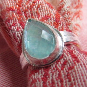 Flashing Aventurine in Sterling Ring Size 6 & a Half image 5