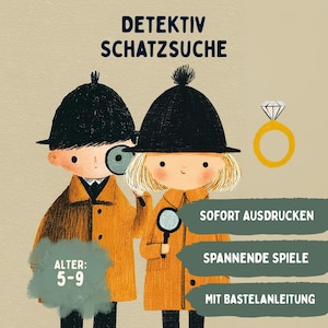 Detective Treasure Hunt Crime Scavenger Hunt PDF from 5 years instant download