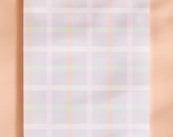Pastel Gingham Dot Grid Notebook