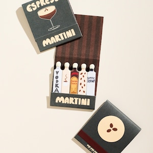 Espresso Martini Printed 10 Stem Matchbook
