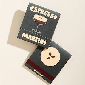 Espresso Martini Printed 10 Stem Matchbook