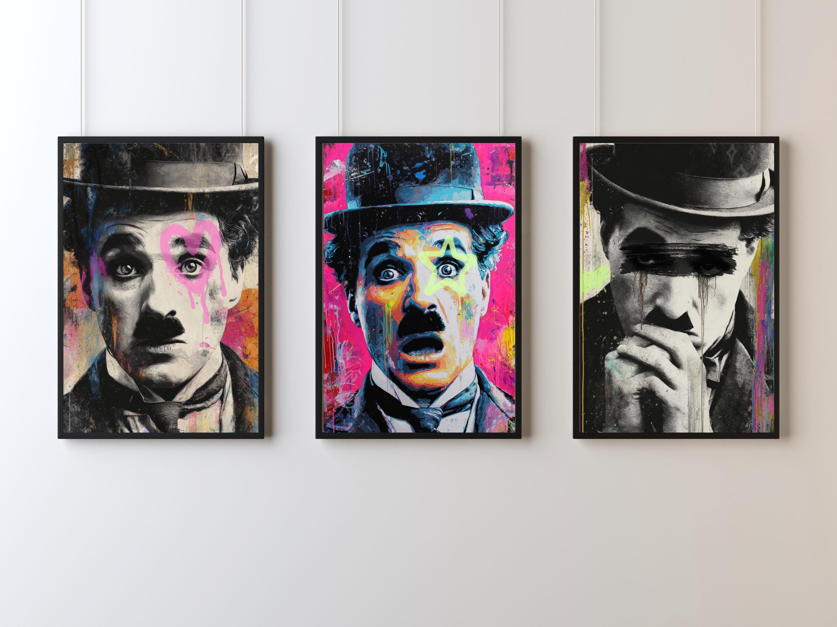 デジタル ウォール アート グラフィティ 3 個セット、3 個のストリート