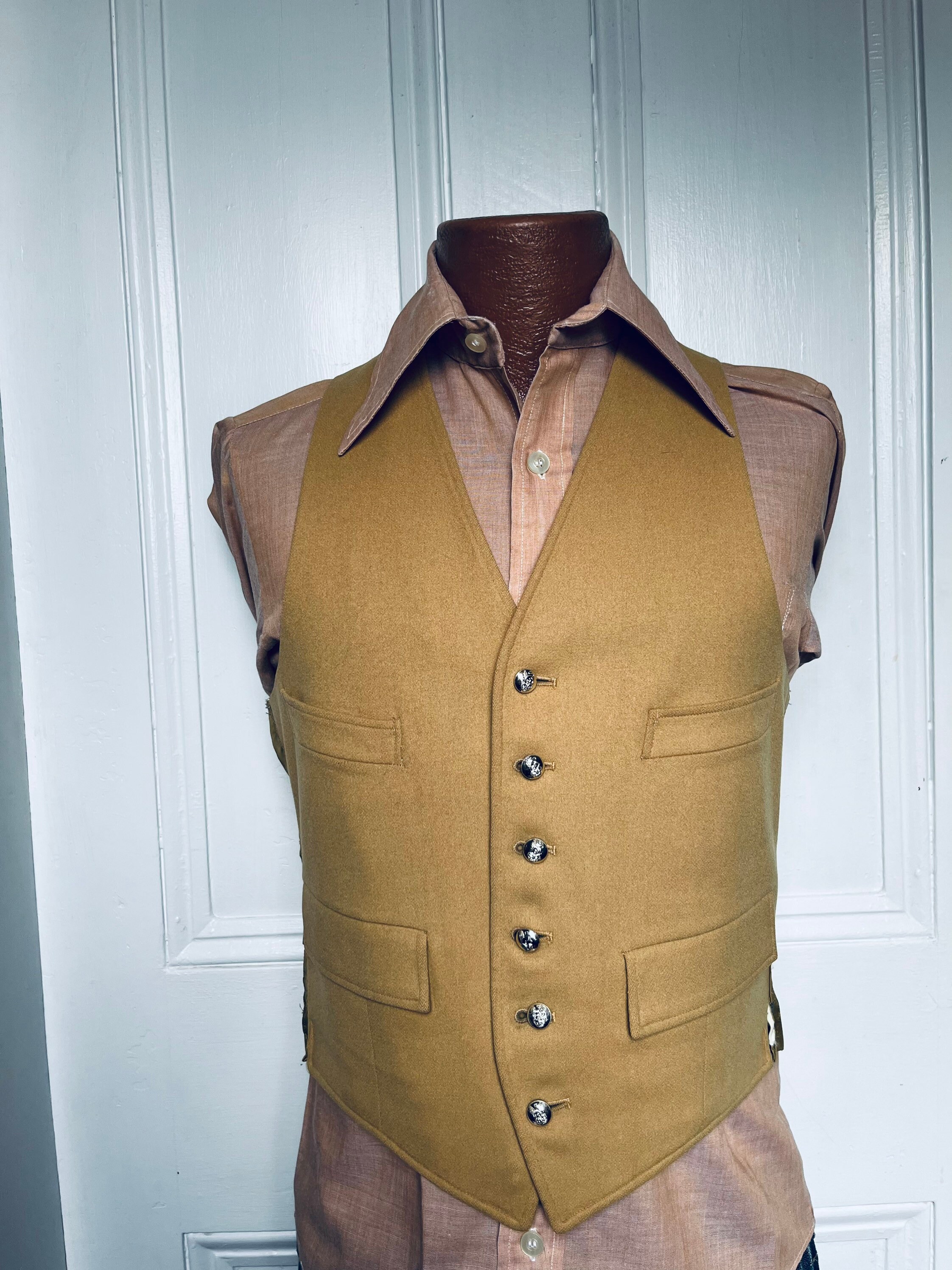 Mens Suit Vests in Mens Suits  Gold  Walmartcom
