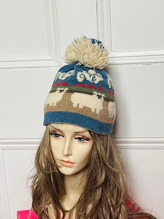 Pom-Pom Beanie Hat - Fleece and NON-Fleece Lined - LV – Beauty Bird Vintage