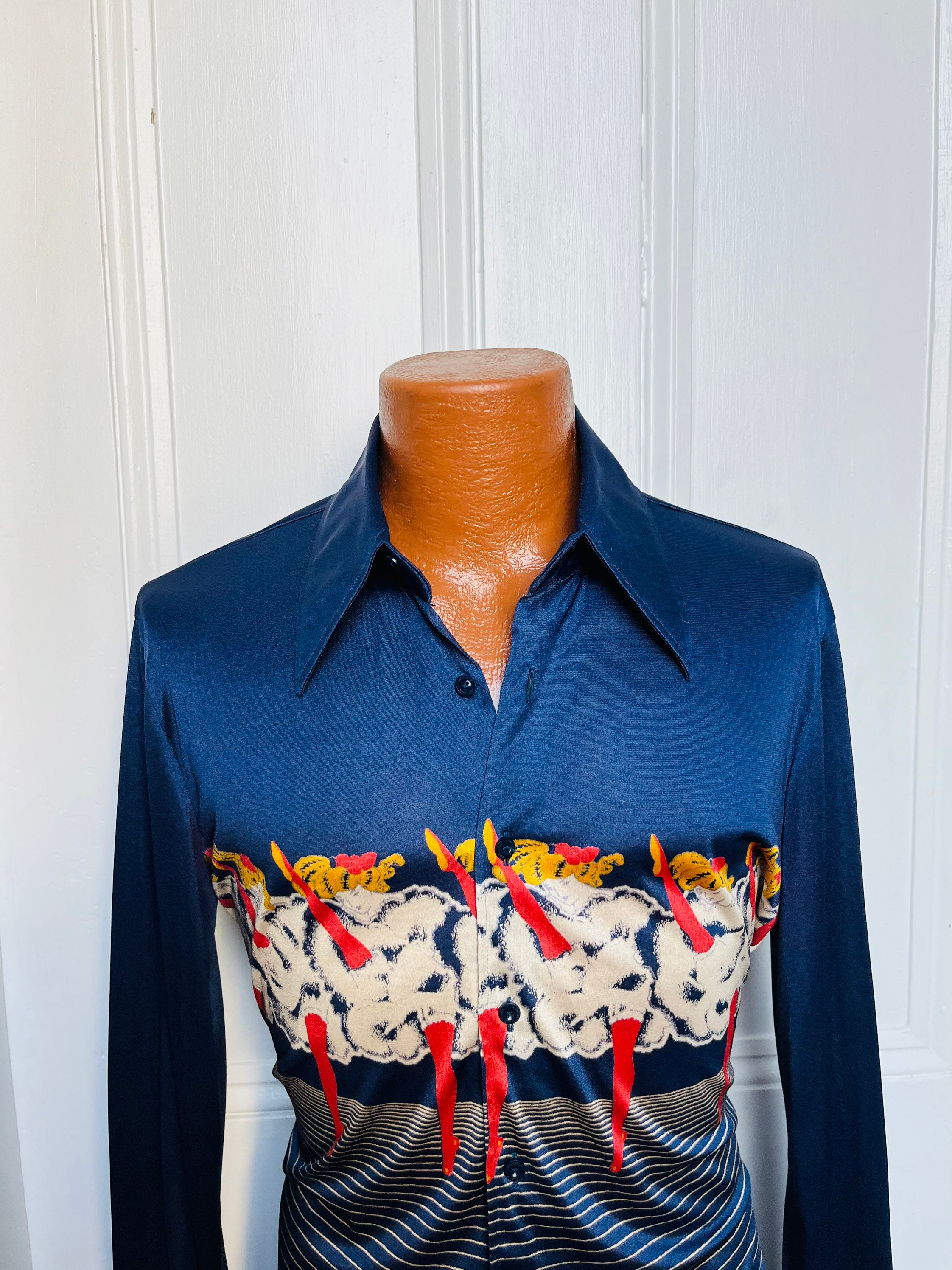 70s nik•nik L/S Nylon Shirt VTG ニクニク | gulatilaw.com