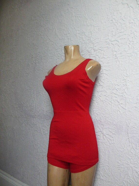 20's/30's Vintage Swimsuit Cotton Knit Original A