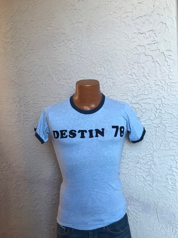 70's Vintage Men's Tri-Blend Ringer T-Shirt Velvet