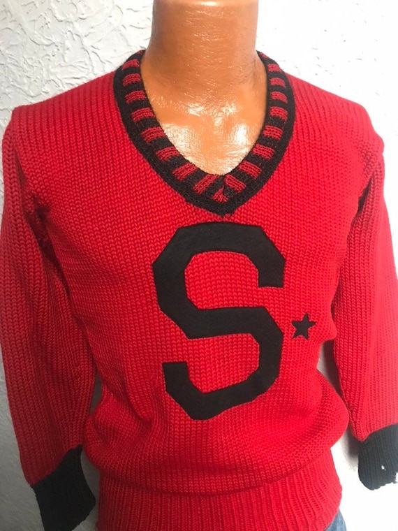 20's/30's Vintage Men's Varsity Letter Sweater Spo