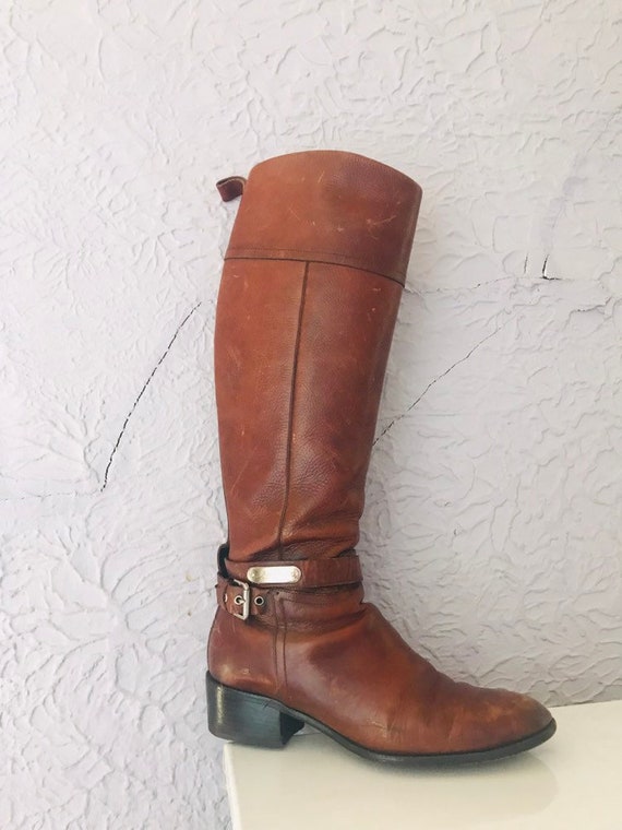 ralph lauren leather riding boots