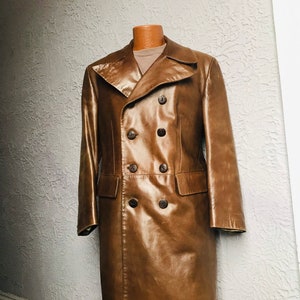 Cortefiel leather trench coat Clearance