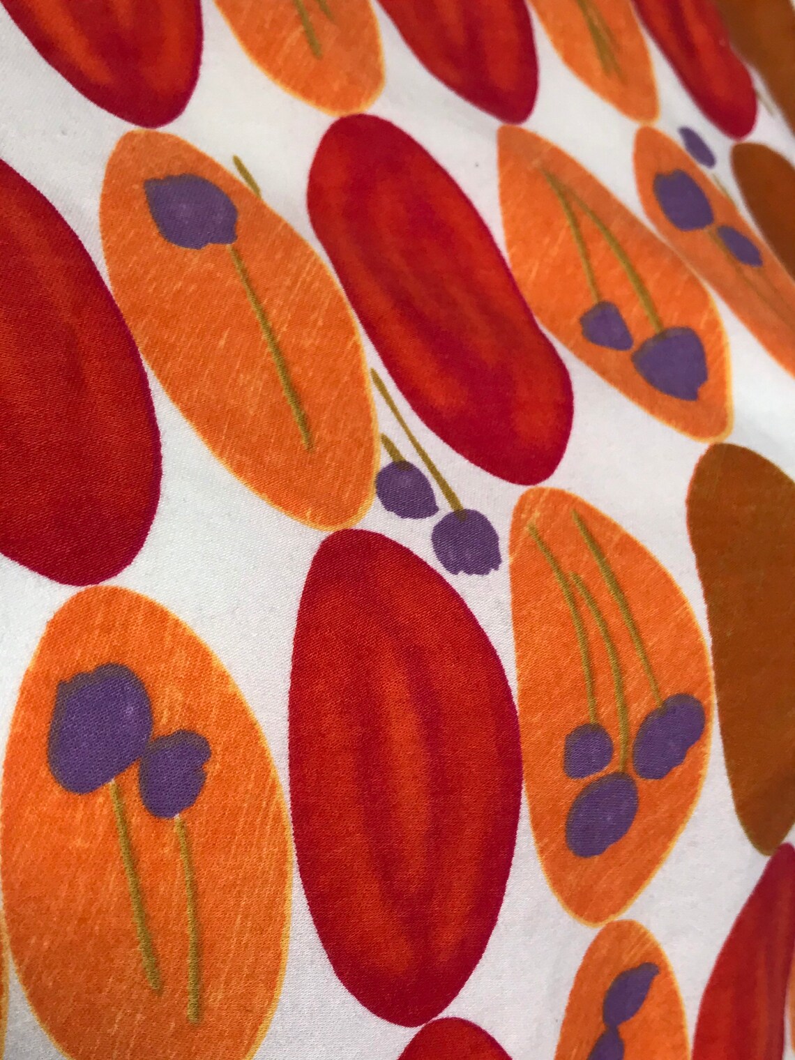 60's Vintage Fruit of the Loom Midcentury Modern Print Etsy