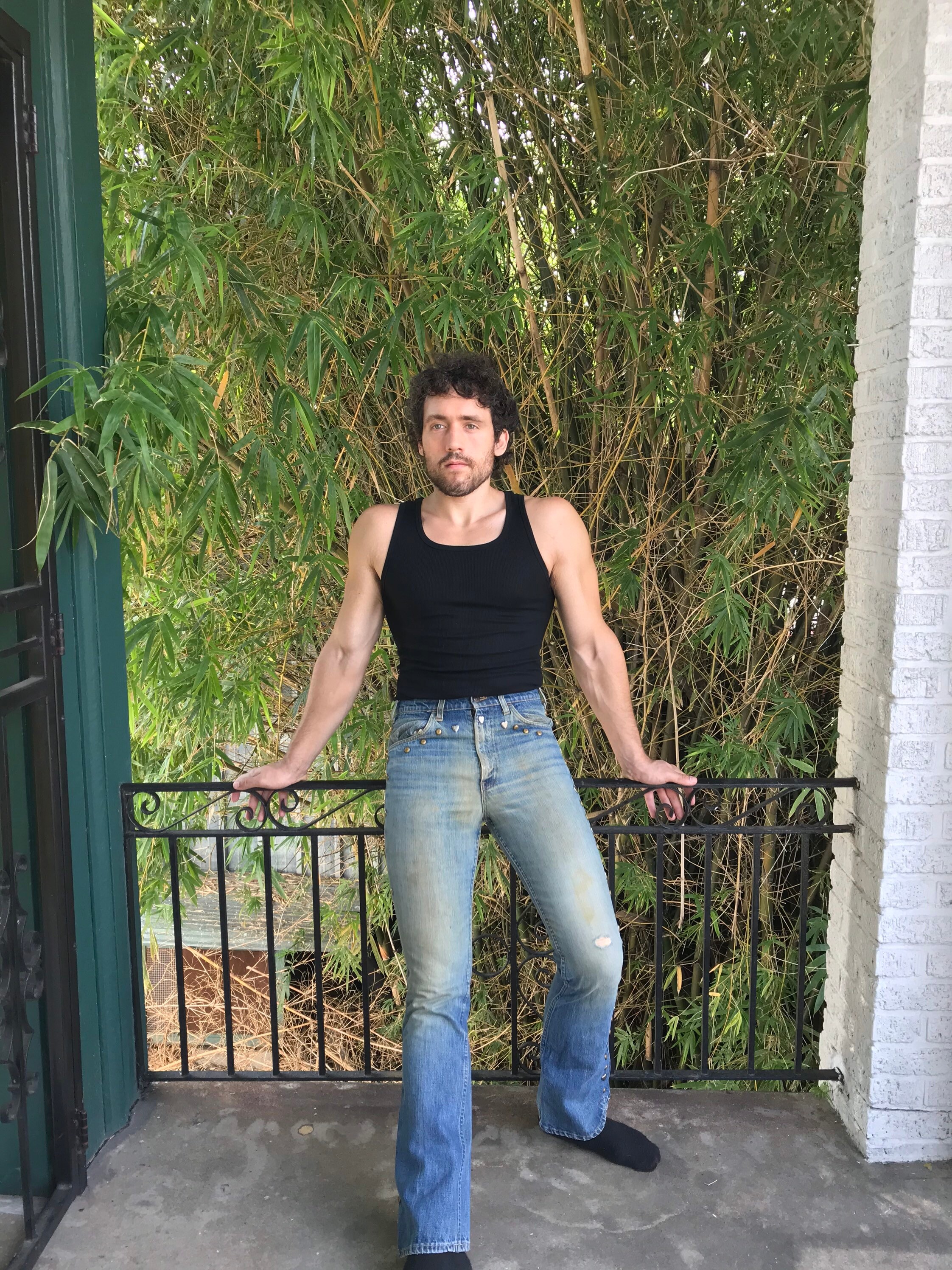 Buy 70's Vintage Levi's Bootcut Jeans Big E Studded 32 W Online in