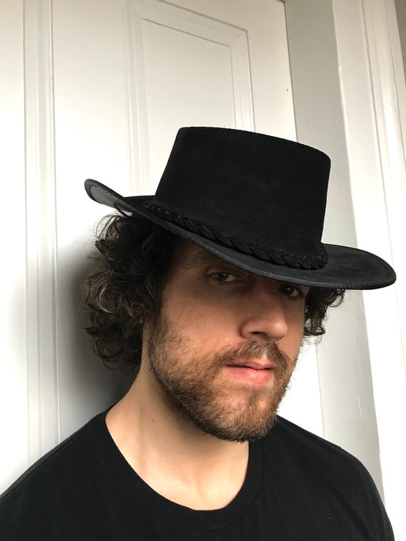 Plains Drifter Leather Cowboy Hat - Etsy