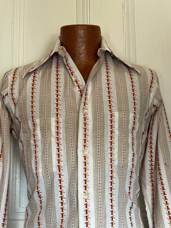 70's Vintage Men's Gant Shirtmakers Mod Hippie Woven - Etsy