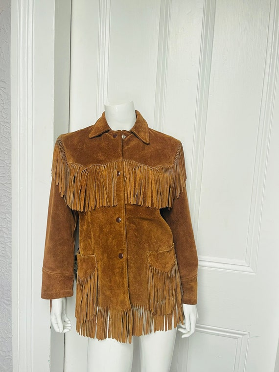 60's Vintage Western Cowgirl Suede Leather Wester… - image 1