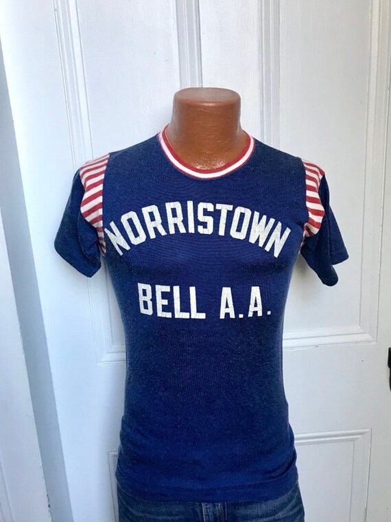 40's/50's Vintage Men's Rayon Sport Jersey Stripe