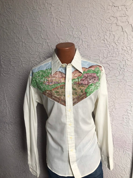 70's Vintage Kennington Rare Logo Western Shirt de