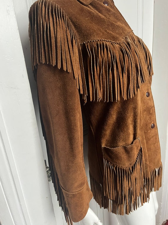 60's Vintage Western Cowgirl Suede Leather Wester… - image 7