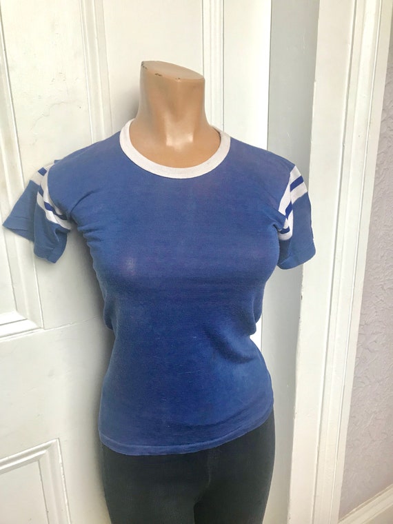 50's Vintage Rayon Knit Sport Jersey Shirt small