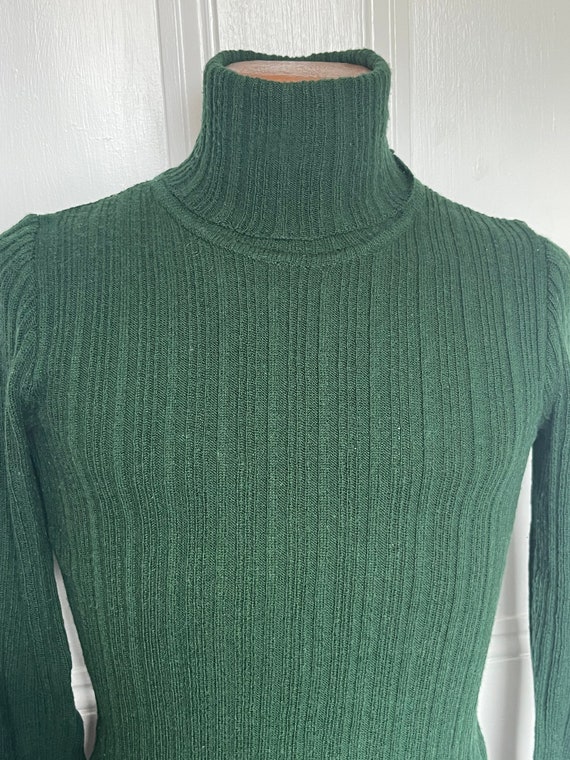 60's/70's Vintage Men's Italian Rib-Knit Turtlene… - image 3