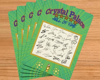 Crystal Palace Playing Cards SIGNED Team – Player Autographs – Personalised Football Fan Gift – Memorabilia - Collectible - ‘Hall of Fame’