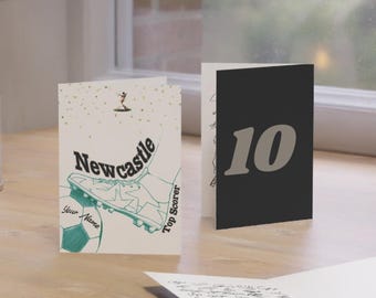 Newcastle United Birthday Card SIGNED Team – Player Autographs – Personalised Football Fan Gift – Memorabilia -Collectible - ‘Top Scorer’