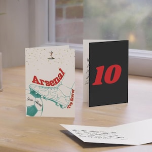 Arsenal Birthday Card SIGNED by Team – Arsenal Player Autographs – Personalised Football Fan Gift – Memorabilia - Collectible - Top Scorer!’
