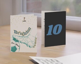 Brighton Birthday Card SIGNED by Team – Player Autographs – Personalised Football Fan Gift – Memorabilia - Collectible - ‘Top Scorer!’