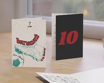 Bournemouth Birthday Card SIGNED by Team – Player Autographs – Personalised Football Fan Gift – Memorabilia - Collectible - ‘Top Scorer!’